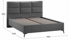Кровать двуспальная Делана с ПМ Тип 1 в Карталах - kartaly.ok-mebel.com | фото 3
