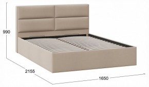 Кровать двуспальная Глосс с ПМ Тип 1 в Карталах - kartaly.ok-mebel.com | фото 4