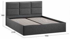 Кровать двуспальная Стелла с ПМ Тип 1 в Карталах - kartaly.ok-mebel.com | фото 4