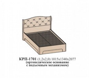 Кровать ЭЙМИ с подъемным механизмом КРП-1701 Бодега белая/патина серебро (1200х2000) в Карталах - kartaly.ok-mebel.com | фото