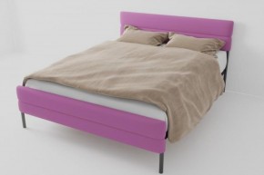 Кровать Горизонт Мини с ортопедическим основанием 800 (велюр розовый) в Карталах - kartaly.ok-mebel.com | фото