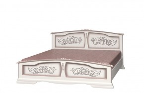ЕЛЕНА Кровать из массива 1400 (Дуб Молочный) в Карталах - kartaly.ok-mebel.com | фото