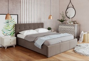 Кровать Изабелла с латами Newtone cacao 1400x2000 в Карталах - kartaly.ok-mebel.com | фото 2