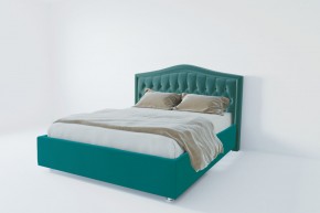 Кровать Калининград с ПМ 1600 (велюр бирюзовый) в Карталах - kartaly.ok-mebel.com | фото 2