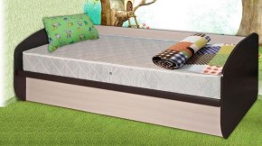 Кровать КД-1.8 с подъемным механизмом (Венге/Дуб молочный) в Карталах - kartaly.ok-mebel.com | фото
