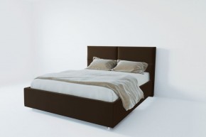 Кровать Корсика с ПМ 1200 (экокожа коричневая) в Карталах - kartaly.ok-mebel.com | фото 2