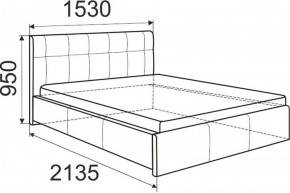 Кровать Изабелла с латами Newtone light beige 1400x2000 в Карталах - kartaly.ok-mebel.com | фото