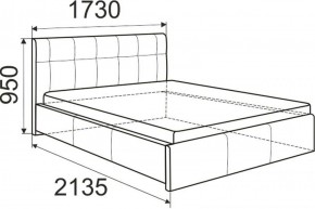 Кровать Изабелла с латами Newtone light beige 1600x2000 в Карталах - kartaly.ok-mebel.com | фото 2