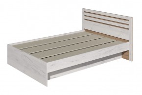 Кровать Лиана 1.4 (Дуб Крафт Белый/Дуб Крафт Золотой) в Карталах - kartaly.ok-mebel.com | фото