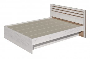 Кровать Лиана 1.6 (Дуб Крафт Белый/Дуб Крафт Золотой) в Карталах - kartaly.ok-mebel.com | фото