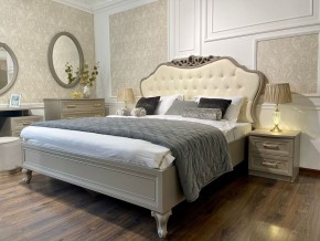 Кровать Мокко 1600 с мягким изголовьем + основание (серый камень) в Карталах - kartaly.ok-mebel.com | фото 3