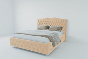 Кровать Нягань с ПМ 900 (экокожа бежевая) в Карталах - kartaly.ok-mebel.com | фото