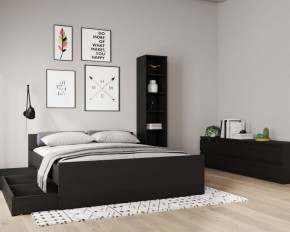 Кровать ОРИОН двухспальная с ортопедическим основанием 160х200, цвет Дуб Венге в Карталах - kartaly.ok-mebel.com | фото 3