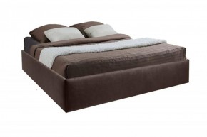 Кровать Подиум с ПМ 1200 (экокожа коричневая) в Карталах - kartaly.ok-mebel.com | фото 1