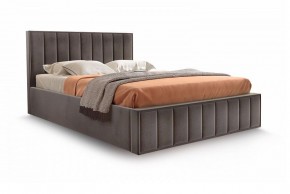 Кровать "Вена" 1400 СТАНДАРТ Вариант 3 Мора коричневый + бельевой ящик с кроватным основанием и подъемным механизмом в Карталах - kartaly.ok-mebel.com | фото