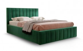 Кровать "Вена" 1400 СТАНДАРТ Вариант 1 Мора зеленый + бельевой ящик с кроватным основанием и подъемным механизмом в Карталах - kartaly.ok-mebel.com | фото