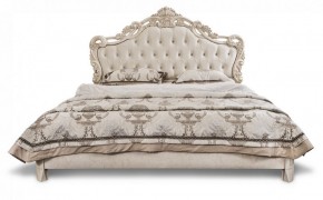Кровать с мягким изголовьем "Патрисия" с основанием (1800) крем в Карталах - kartaly.ok-mebel.com | фото
