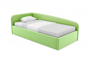 Кровать угловая Лэсли интерьерная +основание (120х200) 1 кат. ткани в Карталах - kartaly.ok-mebel.com | фото