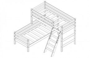 Кровать угловая с наклонной лестницей Соня (Вариант 8) в Карталах - kartaly.ok-mebel.com | фото 4