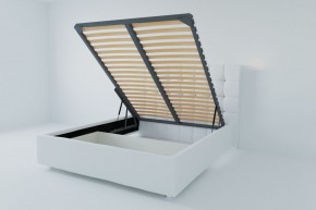 Кровать Венеция с ПМ 1800 (экокожа белая) в Карталах - kartaly.ok-mebel.com | фото