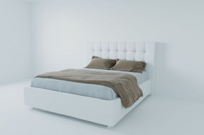 Кровать Венеция с ПМ 800 (экокожа белая) в Карталах - kartaly.ok-mebel.com | фото 2