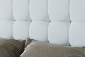 Кровать Венеция с ПМ 800 (экокожа белая) в Карталах - kartaly.ok-mebel.com | фото 3