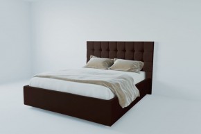 Кровать Венеция с ПМ 800 (экокожа коричневая) в Карталах - kartaly.ok-mebel.com | фото 2