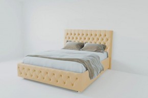 Кровать Версаль 1600 без основания (экокожа бежевый) в Карталах - kartaly.ok-mebel.com | фото