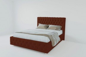 Кровать Версаль 800 без основания (велюр бордовый) в Карталах - kartaly.ok-mebel.com | фото