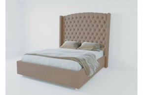 Кровать Версаль ЛЮКС с ПМ 1400 (велюр темно-серый) в Карталах - kartaly.ok-mebel.com | фото