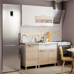 Кухня Айсбери 1.2 м (Белый/Дуб Сонома) в Карталах - kartaly.ok-mebel.com | фото