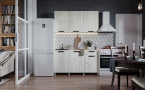 Кухня ДИОР 1500 (Белый/Дуб Крафт белый) в Карталах - kartaly.ok-mebel.com | фото