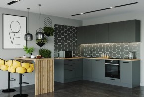 Кухня угловая Антрацит 2600х1600 (Стол. 38мм) в Карталах - kartaly.ok-mebel.com | фото