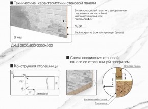 Кухонный фартук со столешницей (А-01) в едином стиле (3050 мм) в Карталах - kartaly.ok-mebel.com | фото 7