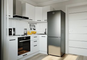 Кухонный гарнитур Белый Глянец 2200*1000 (Стол. 26мм) в Карталах - kartaly.ok-mebel.com | фото