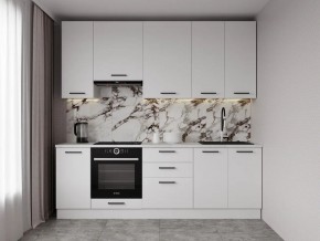 Кухонный гарнитур Белый Глянец 2400 h950 (Стол. 26мм) в Карталах - kartaly.ok-mebel.com | фото