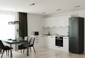 Кухонный гарнитур Белый Глянец 2600*1600 (Стол. 26мм) в Карталах - kartaly.ok-mebel.com | фото
