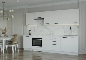 Кухонный гарнитур Белый Глянец 3000 (Стол. 38мм) в Карталах - kartaly.ok-mebel.com | фото