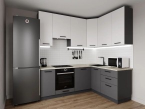 Кухонный гарнитур Меренга 2200*1600 h950 (Стол. 26мм) в Карталах - kartaly.ok-mebel.com | фото