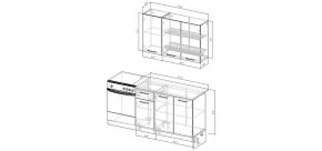 Кухонный гарнитур Ниагара 1200 (Стол. 26мм) в Карталах - kartaly.ok-mebel.com | фото 2