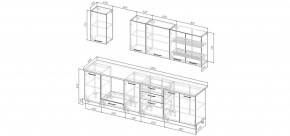 Кухонный гарнитур Санторини 2800 (Стол. 26мм) в Карталах - kartaly.ok-mebel.com | фото 2