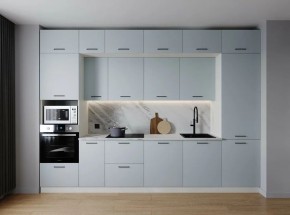 Кухонный гарнитур Смоки 3400 (Стол. 26мм) в Карталах - kartaly.ok-mebel.com | фото