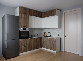 Кухонный гарнитур Старое Дерево 2200*1700 (Стол. 38мм) в Карталах - kartaly.ok-mebel.com | фото