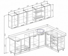 Кухонный гарнитур угловой Бланка 2600х1600 (Стол. 26мм) в Карталах - kartaly.ok-mebel.com | фото 2