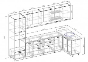 Кухонный гарнитур угловой Дели 3200*1400 (Стол. 26мм) в Карталах - kartaly.ok-mebel.com | фото 2