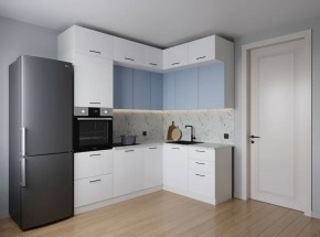Кухонный гарнитур угловой Капри 2200*1700 (Стол. 38мм) в Карталах - kartaly.ok-mebel.com | фото