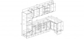 Кухонный гарнитур угловой Капри 3200х1400 (Стол. 26мм) в Карталах - kartaly.ok-mebel.com | фото 2