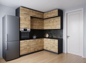 Кухонный гарнитур угловой Крафт 2200*1700 (Стол. 26мм) в Карталах - kartaly.ok-mebel.com | фото