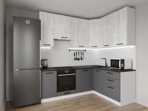 Кухонный гарнитур угловой Санторини 2200*1600 h950 (Стол. 38мм) в Карталах - kartaly.ok-mebel.com | фото