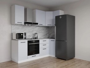 Кухонный гарнитур угловой Смоки 2200*1000 (Стол. 38 мм) в Карталах - kartaly.ok-mebel.com | фото